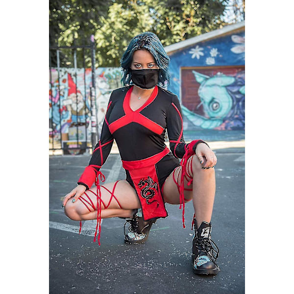 Sæt Kvinder Romper Fancy Up Kostume 2XL