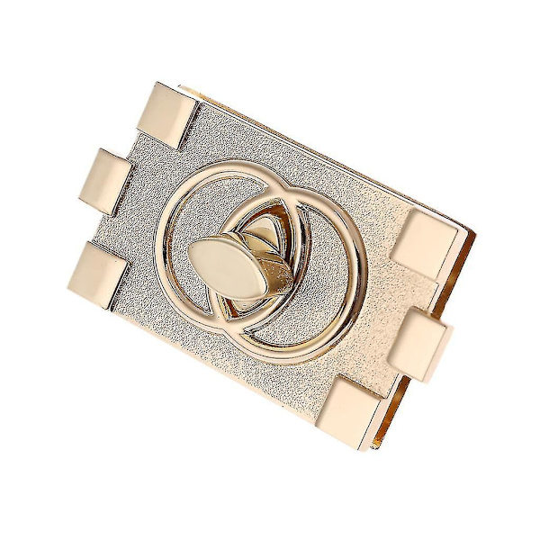 Rektangulær Form Spænde Dreje Lås Twist Låse DIY Læder Håndtaske Taske Hardware Tilbehør