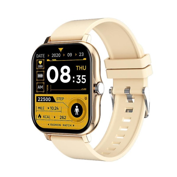 Sport Stegräknare Hjärtfrekvens Blodtryck Blodsocker Sömn Hälsa Övervakning Väckarklocka Y13 Smartwatch Y13 gold silicone strap