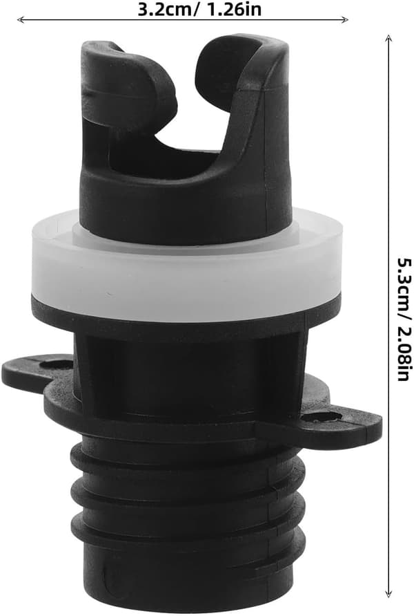 2 stk. oppustelig båd luftpumpe adapter ventilforbindelse, hurtig oppustningspumpeadapter