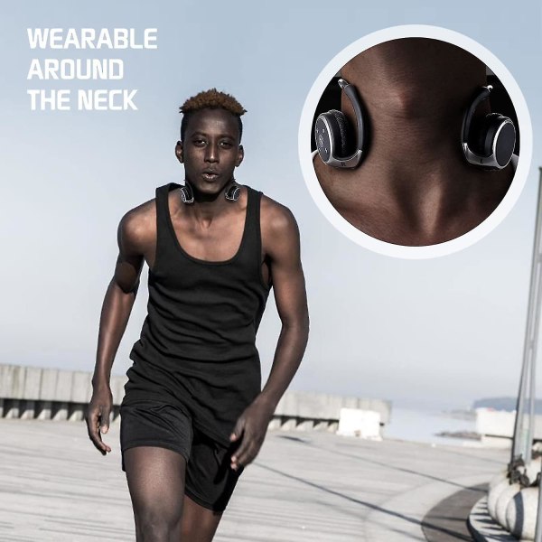Små Bluetooth-hodetelefoner som vikles rundt hodet - Trådløst sportshodesett