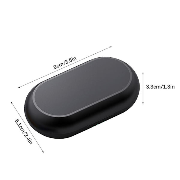 Trådløs Lavalier-mikrofon med ladestasjon for iPhone og Android
