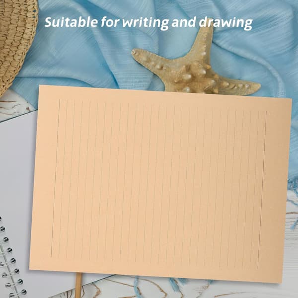 A4 Linjerat Kraftpapper Skrivpapperspaket, 100 Ark Brevpapper