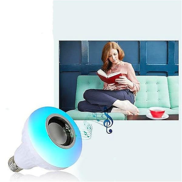 Bluetooth-valolamppukaiutin 12w Älykäs LED E27 E26 B22