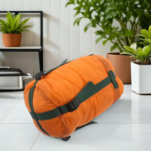 Utendørs kompresjonspose 15x7 tommer lett nylon pakkpose