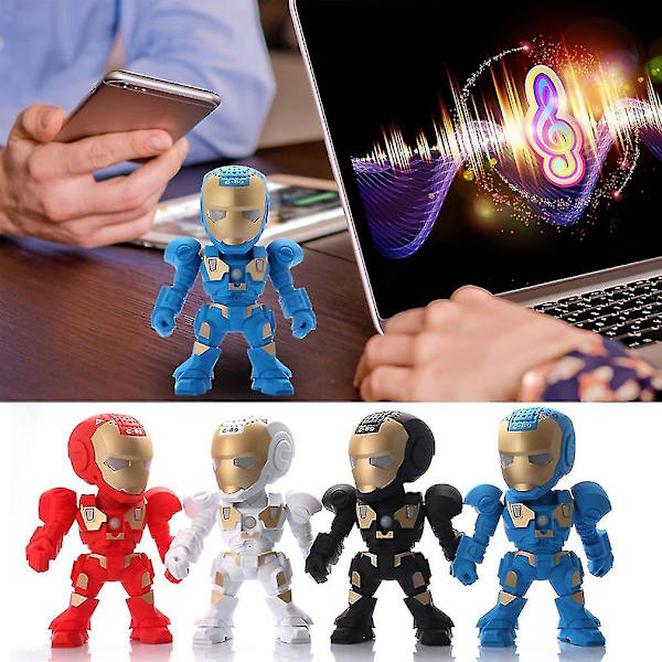 Steel Man LED-valo Bluetooth-kaiutin musiikkisoitin