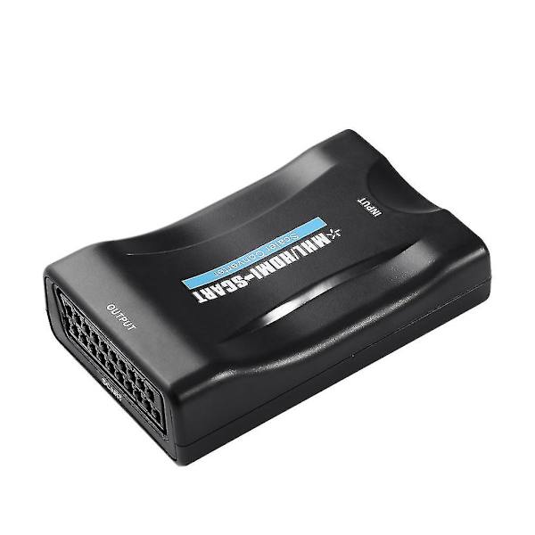 1080p HDMI til SCART Video Audio Konverter Adapter