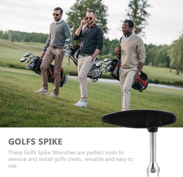 2 stk. Golfsko Neglefjerner Værktøj T-stift Spike Nøgle til Nem Installation