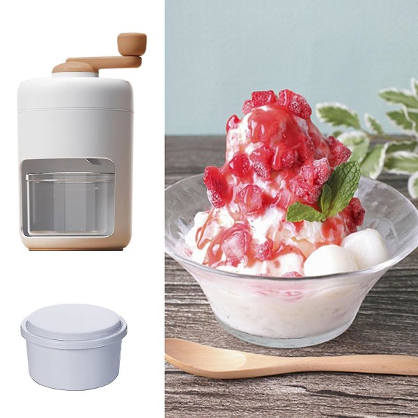 Bærbar Isknuser Shaved Ice Maskin Isbitbrett