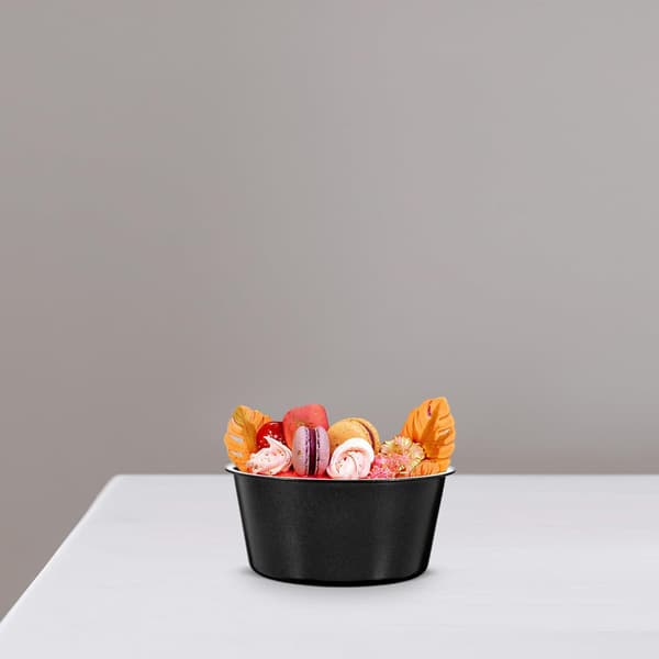 3 st runda muffinsbakformar i kolstål, non-stick kakformar för cupcakes