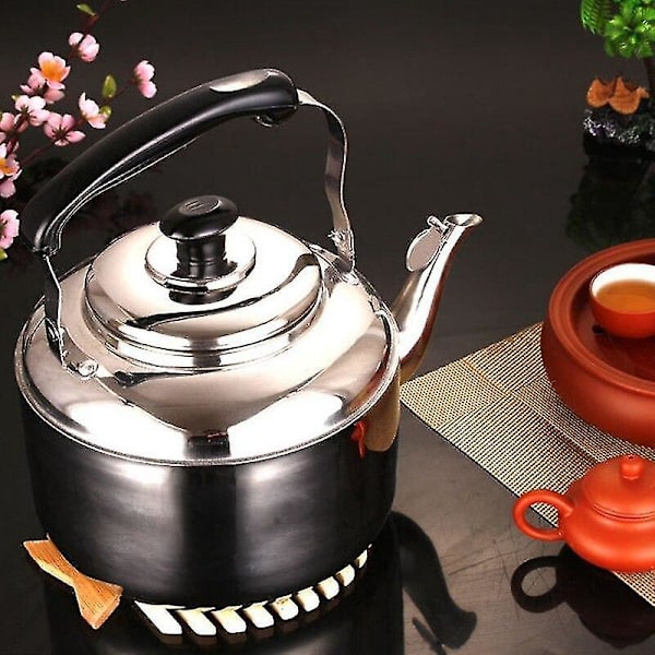 Rustfrit Stål Kanden Med Fløjte Til Te, Kaffe, Køkken, Komfur