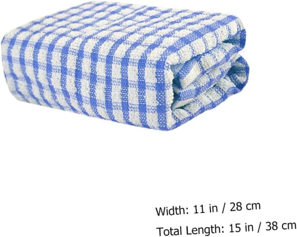 4-pack disktrasor, absorberande kökshanddukar för diskrengöring, förtjockad design, rutmönster