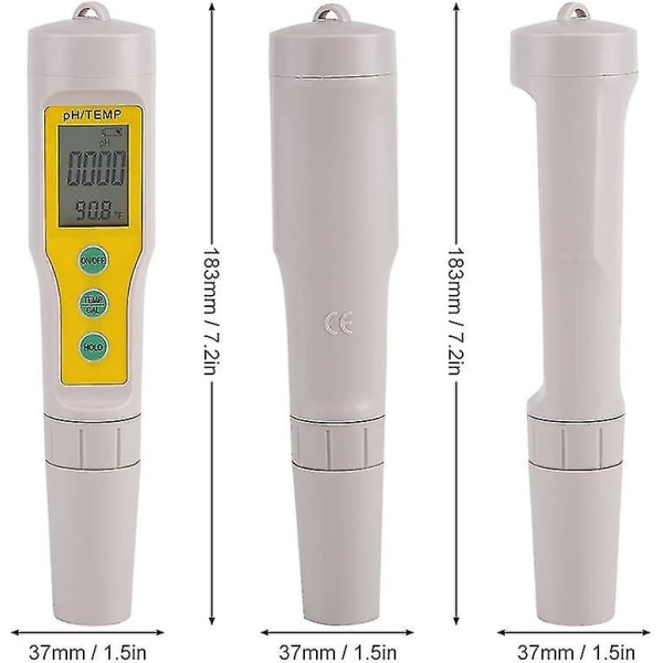 3 i 1 bærbar håndholdt pen med høj nøjagtighed til testning af vandpennekvalitetsmåler (1 stk, gul)