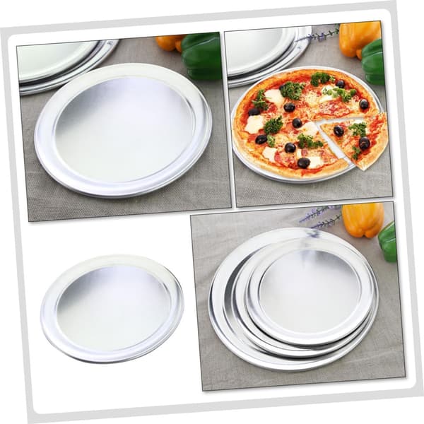 Pizzapanne Rund Multifunksjonell for Husholdningsbruk Aluminium Robust