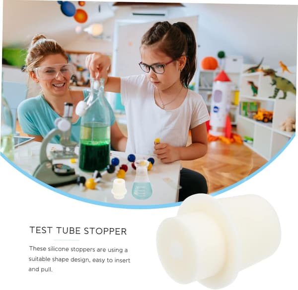 10 st silikonproppar för flaskförslutare provrörsproppar koniska kolvproppar för laboratoriebruk material