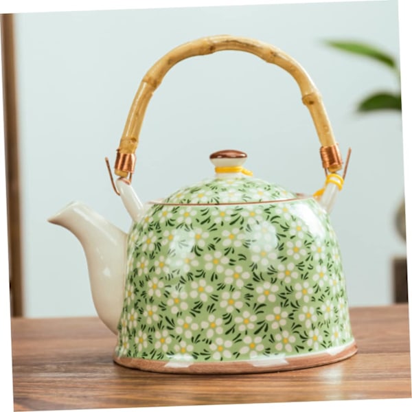 Keramisk tekande i japansk stil med te-si, porcelæns tekande