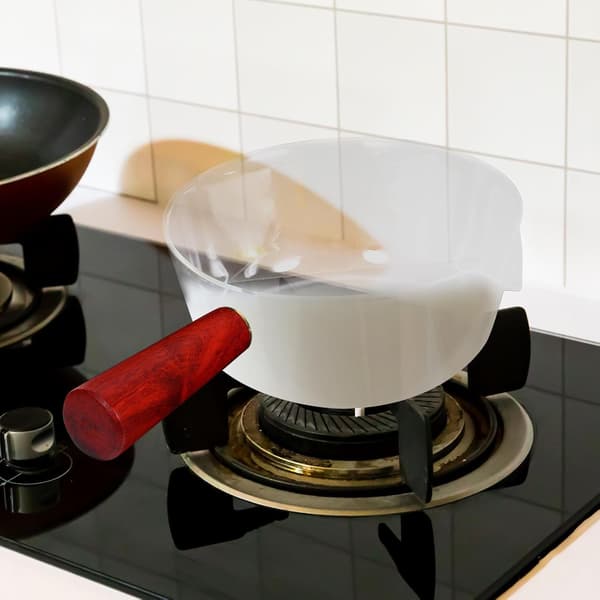 650 ml varmebestandig multifunksjonell gryte i glass
