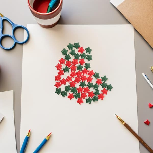 100 stk. Mini Stjerne Charms Harpiks Julepynt DIY Tilbehør