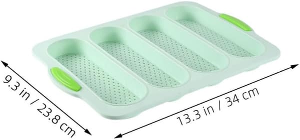 4-spors silikonbrødform Fransk brødform Non-stick silikonbrett Profesjonell