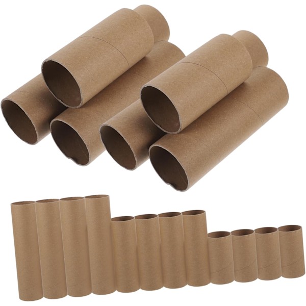 Pysselrör Cylinder 18st Pappersrör Vindspel Pysselrullar för Kreativa Projekt