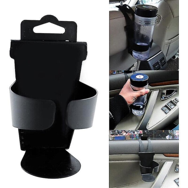 Mount Automotive Drink Bottle Organizer Auto Bil Køretøj Vandkop Holder St(sort)(2stk)