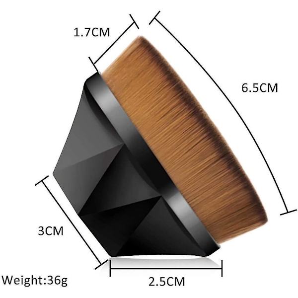 Foundationborste Hög Densitet Kosmetik Makeupborste