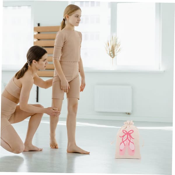 4 stk. Balletdans Snørepose Opbevaringspose til Dansesko Balletskopose og Forestillinger