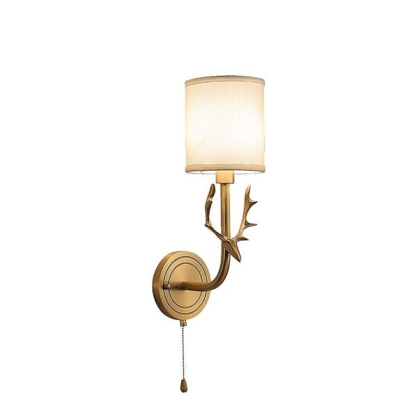 Væglampe Antik Sconce Soveværelse Gang Nordic Tekstil