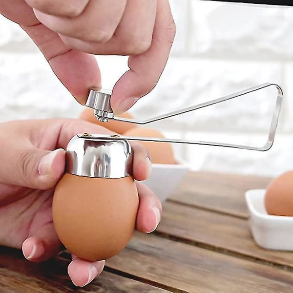 Egg Cracker Topper i rustfritt stål - Eggåpnerverktøy