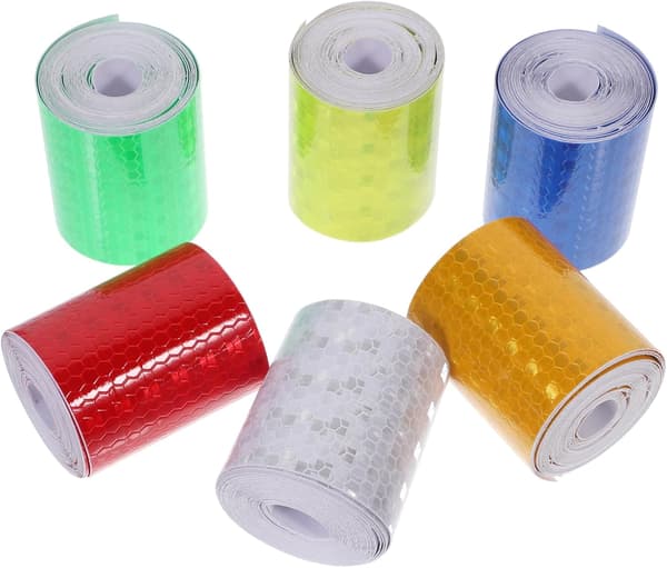 6st reflekterande tejp Säkerhetsvarningstejp PVC-lim Hög synlighet Förbättrad synlighet