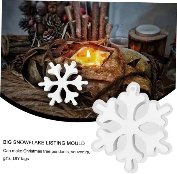 Snöflingeberlockform DIY smyckesformar för julprydnadstillverkning hantverksmaterial