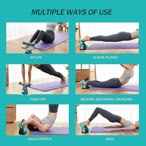 Sit Up Bar for Gulv Oppgradert Bærbar Sit Up for Abs Treningsutstyr Miljøvennlig Ab Crunch