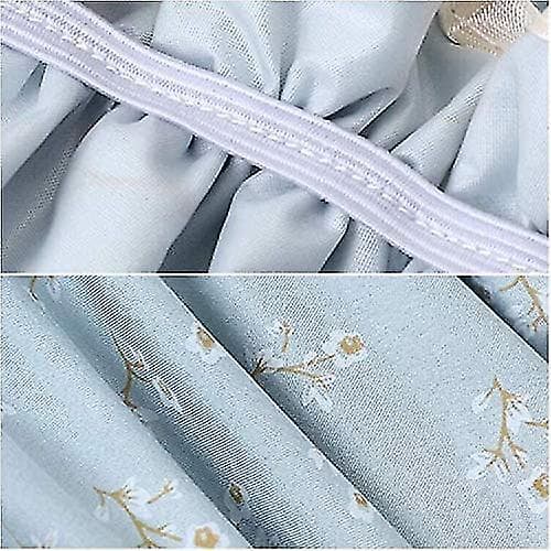 Stora duschmössor, återanvändbara eleganta spa-mössor för kvinnor, dubbellager badmössa (rosa + blå) (2-pack)