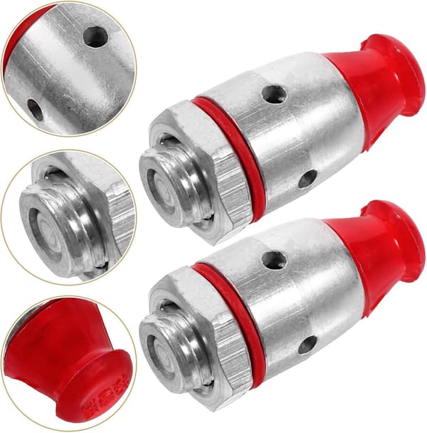 Tryckkokare Säkerhetsventiler Ersättning Säkerhet 2st Rostfritt Stål 10mm Tryckbegränsande Ventiler