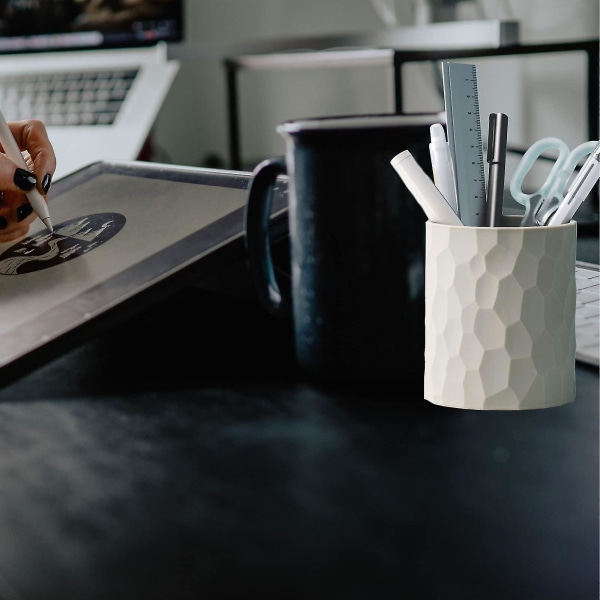 Penholder, nordisk stil silikone vandtæt blyantholder til skrivebord, enkel moderne minimalistisk makeup-arrangør, multifunktionel kontorartikler til hjemmet