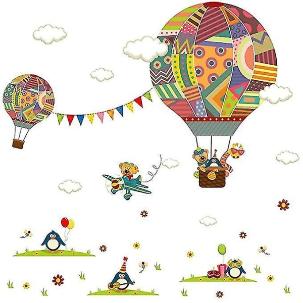 Children Room Wall Stickers Hot Air Balloon Decals