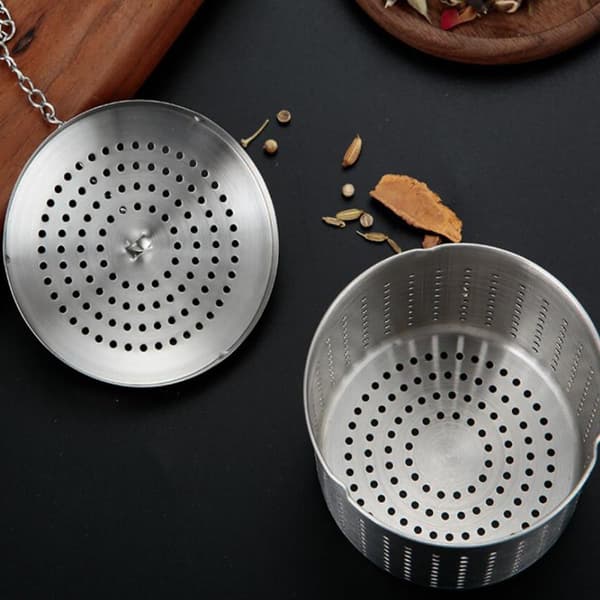 Tesil i rustfrit stål med krogkædedesign, delikat, mini, praktisk stil