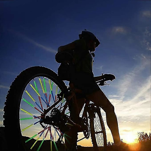 Cykelreflektorer, 24 stk. Hjulreflektorer til Cykel, Refleks Sikkerhed Advarselslys Dæksler til Cykel Red