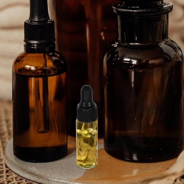 Minidroppflaskor 20 st 5 ml glasflaskor för resecosmetika och flytande förvaring av hudvårdsprodukter