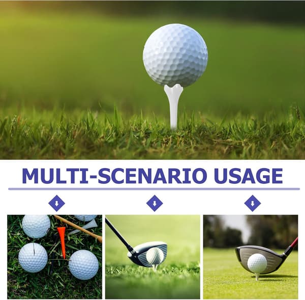 Golfpeggar i plast för förbättrad hållbarhet och minimerad sidorotation