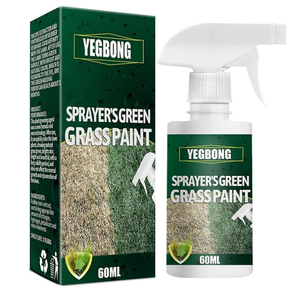 Grønt græs malingsspray Langtidsholdbar græstørvmaling Forbedrer pletvis slumrende gulnede græsser til græs-yuhao