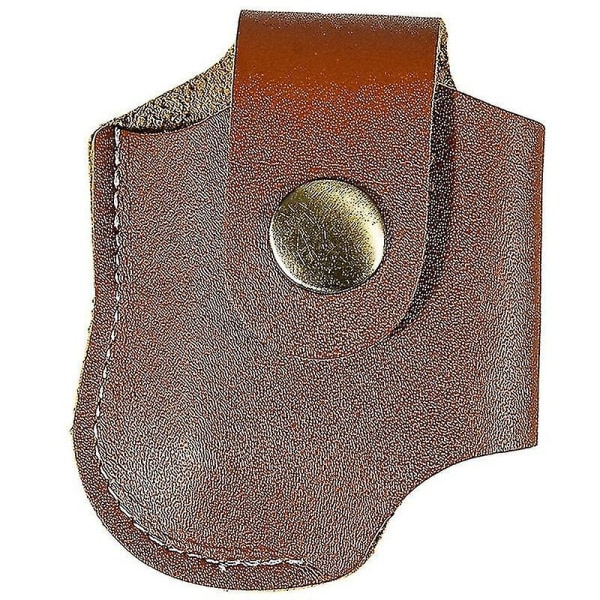 Bärbar Retro Eldstartare Läderpåse Flerfunktionell Hållbar Tändare Fickhållare Perfekt Present