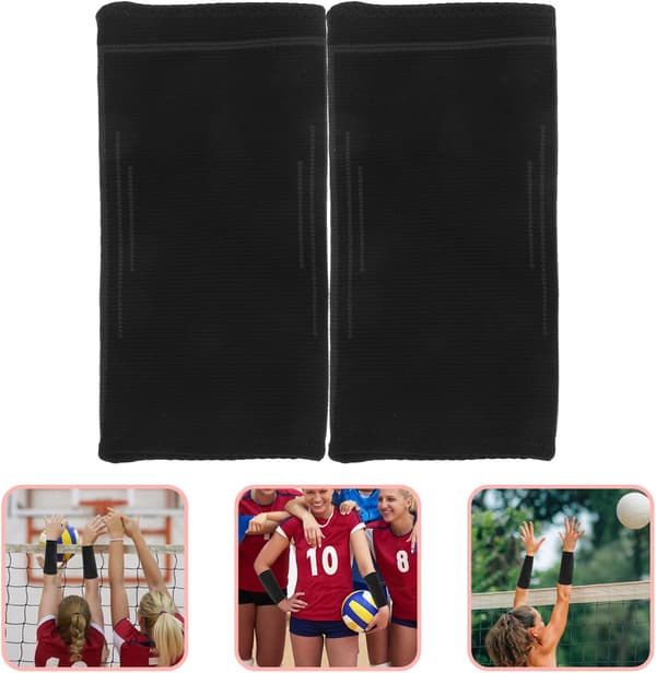 1 par volleyboll handledsskydd elastiska armärmar volleyboll armskydd volleyboll arm handledsstöd rosa