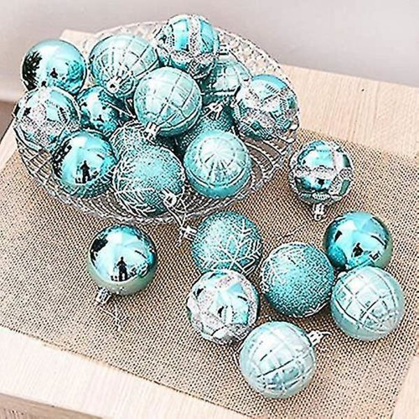 24 st 6 cm Julgranspynt Boll Målade Ballonger