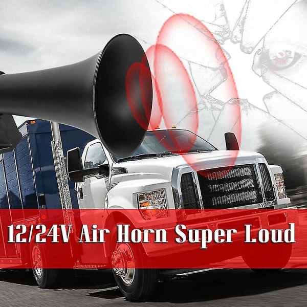Ilmatorvi 12/24v Super Loud universal torvi sähköinen alumiiniseostorvikaiutin vedenpitävä