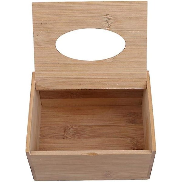 Tyylikäs Bamboo Square Tissue Box -paperirullan säilytyslaatikko