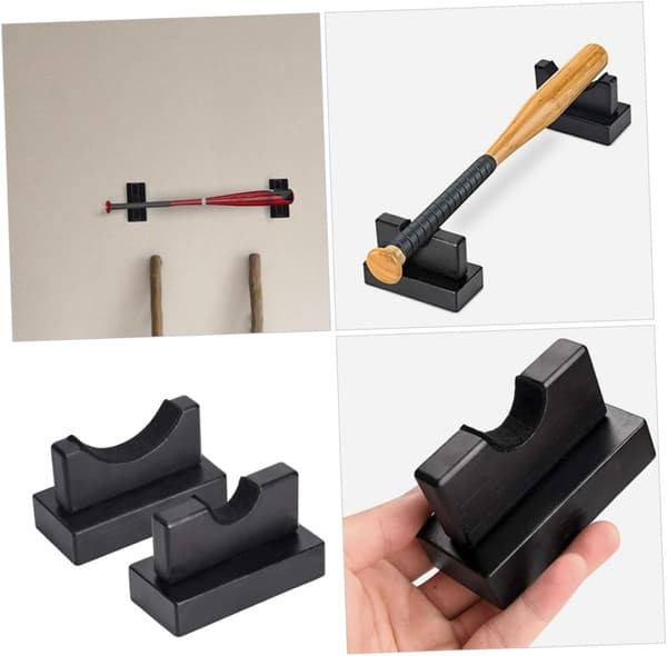 Baseballbat Display Case Ishockeybat Rack Multi-Use Stand til Indendørs Vægmonteret Opbevaring
