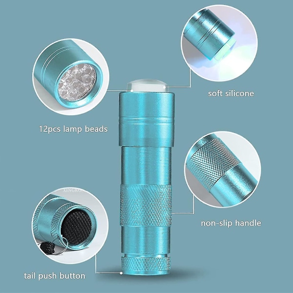 Nail Stamper Med Mini Uv Led Lampe For Negler, Bærbar Nail Tørker Med Clear Jelly Silikon,