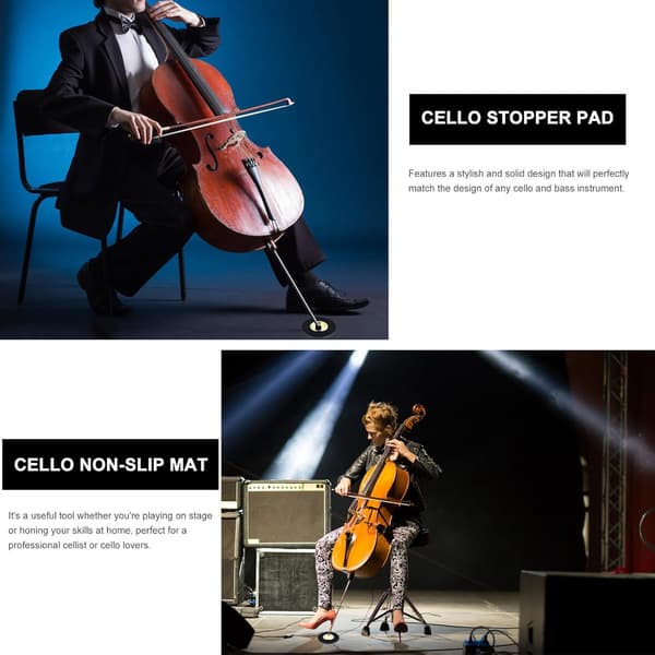 Cello End Pin Holder Nylon Anti-slip Mat Floor Protector with Solid Design