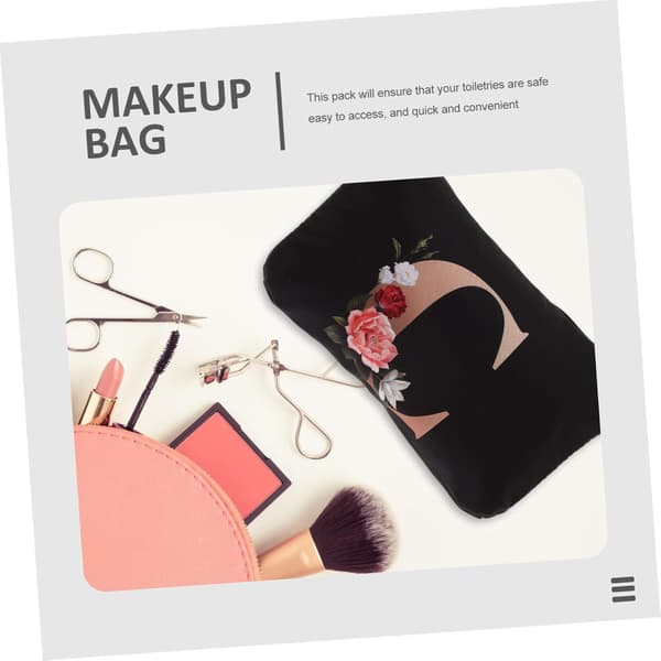 Stor kosmetiktaske Glat og robust lynlås, makeup-organizer i polyester